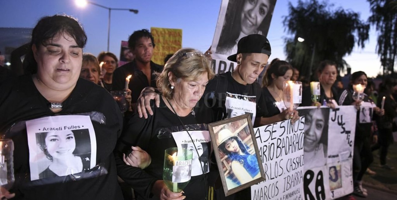 Familiares y vecinos de Araceli marcharon para pedir justicia