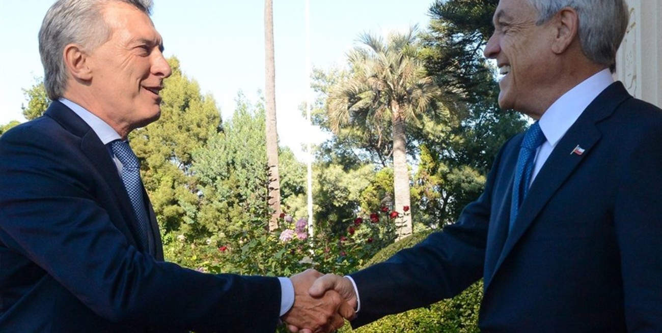 Macri recibe Sebastián Piñera en la Casa Rosada