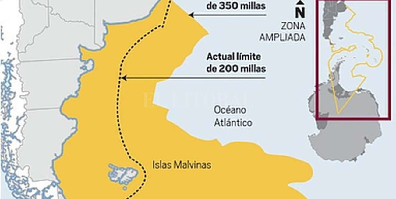 Argentina extiende su límite exterior de la plataforma continental