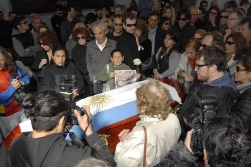 ELLITORAL_204426 |  Internet En el entierro de Alfredo Alcón.