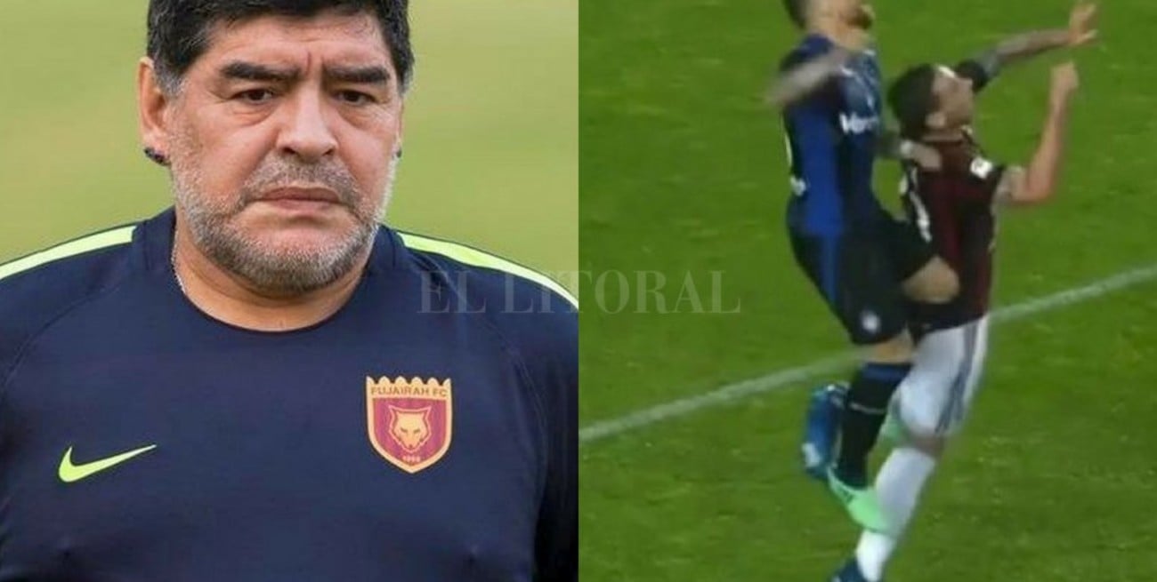 Maradona bancó al "Papu" Gómez tras el choque con Biglia