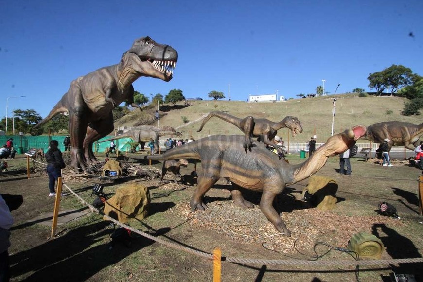 ELLITORAL_183060 |  Mauricio Garín Los dinosaurios son el gran atractivo en Tecnópolis Federal de Paraná.