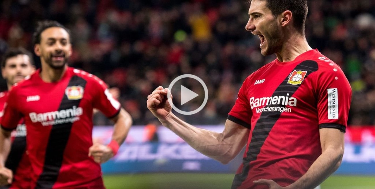 Buen rendimiento de Alario en la victoria del Bayer Leverkusen