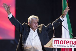 ELLITORAL_215454 |  dpa Andres Manuel López Obrador en Ciudad de México, durante el acto de cierre de su campaña electoral.