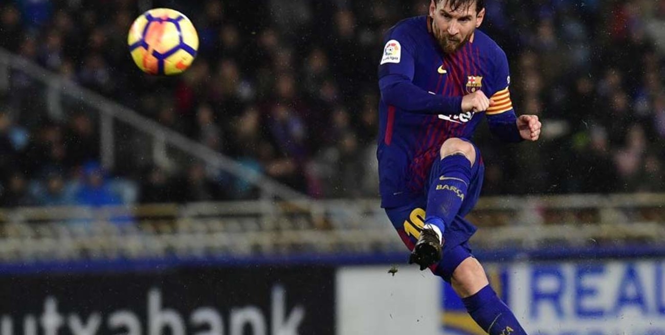 Messi convirtió en la victoria del Barcelona sobre Real Sociedad