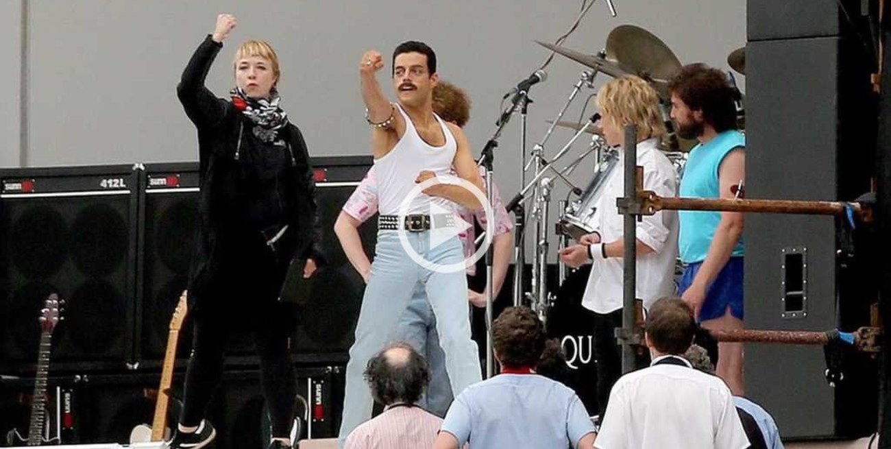 Se conocen imágenes del rodaje de la película de Freddie Mercury