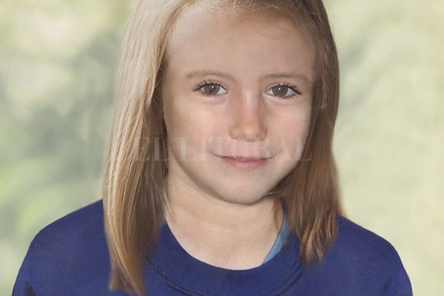 ELLITORAL_178949 |  Archivo Una imagen por computadora muestra cómo sería la niña Madeleine McCann a los 9 años, desaparecida en el Algarve en 2007.