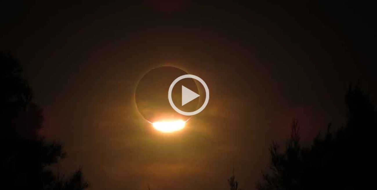 Así se vio el eclipse solar desde el sur de Santa Fe