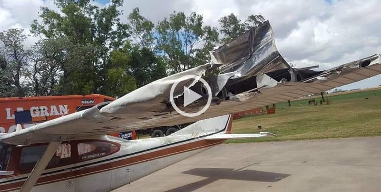 Video: Marcos Di Palma volvió a accidentarse con su avión
