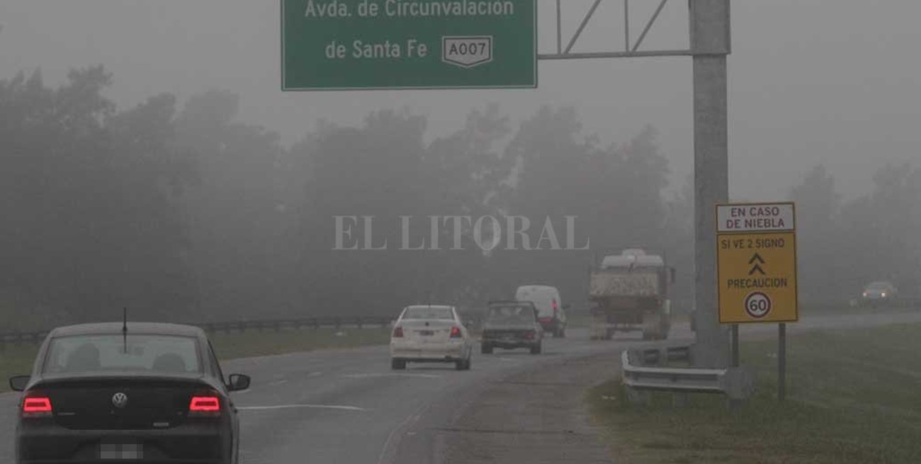 Advierten por nieblas y calzada resbaladizas en rutas de Santa Fe