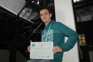 Flavio Raina Pasión por la matemática. El joven ahora buscará un lugar en los seis privilegiados que participarán de la olimpíada mundial, que se hará en Hong Kong.