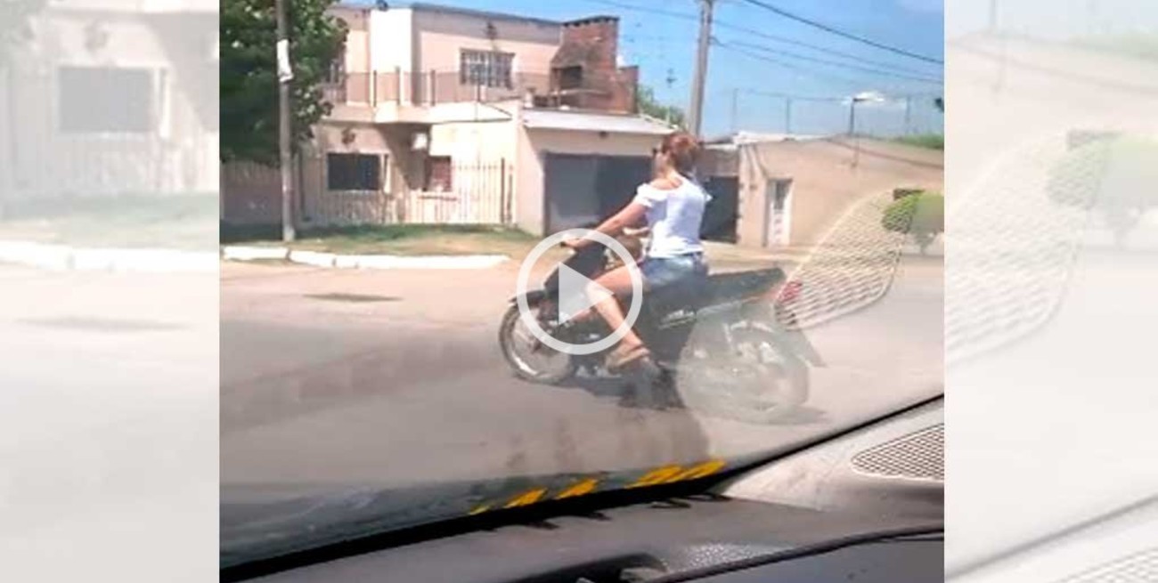 Video: la imprudencia viaja en moto por Santa Fe
