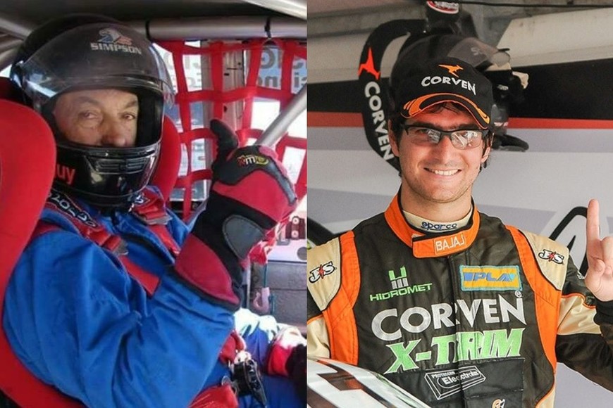 ELLITORAL_224275 |   Izquierda: Néstor Heguy, ex campeón del TC de la Comarca. Derecha: Juan Marcos Angelini piloto del Turismo Carretera.