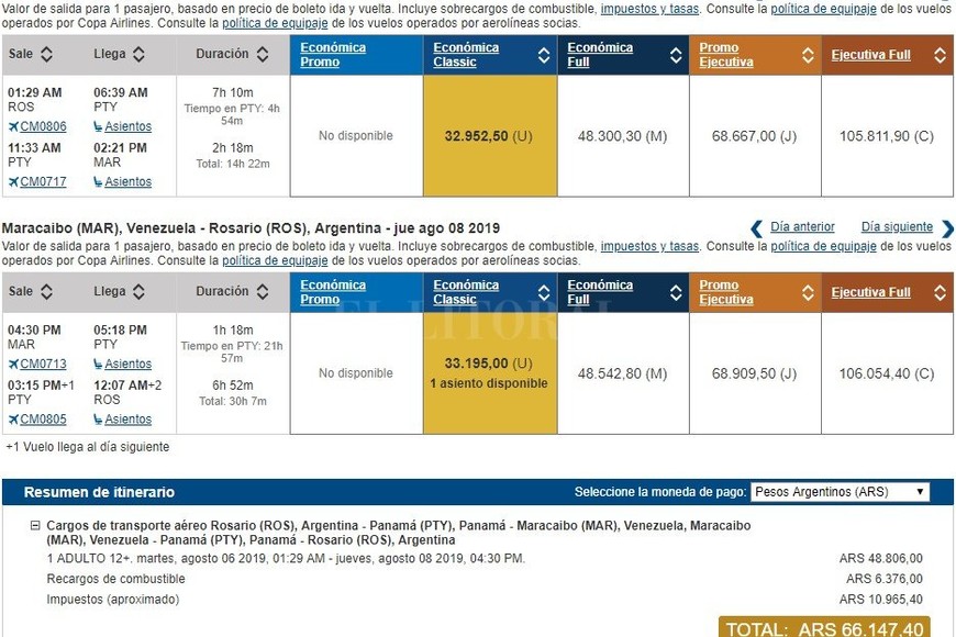 ELLITORAL_256542 |  Aerolínea Copa