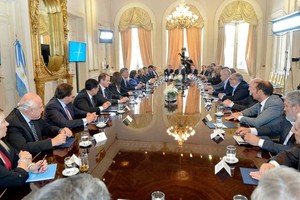 ELLITORAL_222274 |  Archivo El Litoral Imagen de 2017, cuando Macri y los gobernadores firmaron el Pacto Fiscal