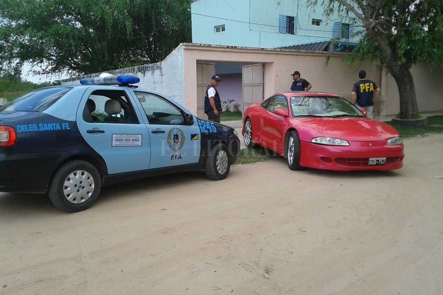 ELLITORAL_227946 |  Archivo El Litoral El miércoles que viene, se cumplen cinco años de la detención de Basimiani, cuando en una casaquinta de Colastiné le secuestraron la cupé Mitsubishi roja.
