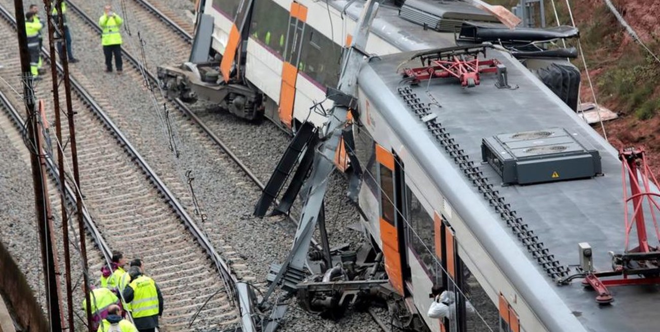 Descarriló un tren en Cataluña 