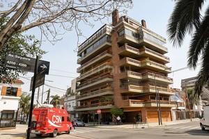 ELLITORAL_260268 |  Telam Edificio en el que vive Villafañe y donde se realizó el allanamiento.