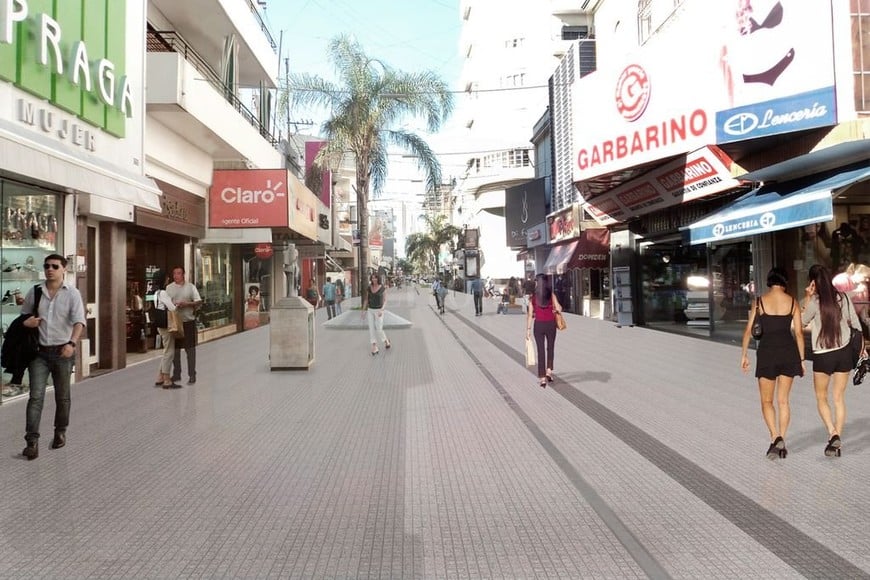 ELLITORAL_198472 |  MCSF Avanza el proyecto de remodelación de la Peatonal San Martín.
