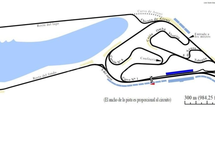 ELLITORAL_190209 |  Wikipedia Trazado del Autódromo de Buenos Aires.