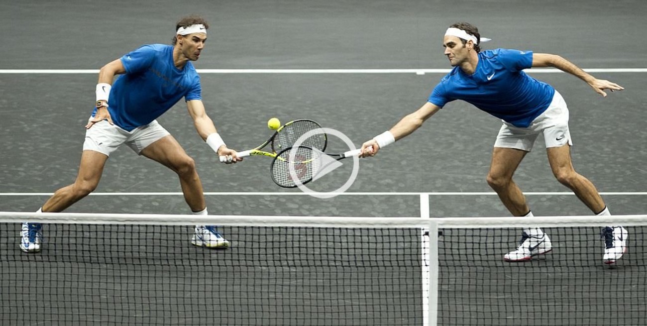 Federer y Nadal, juntos en el dobles