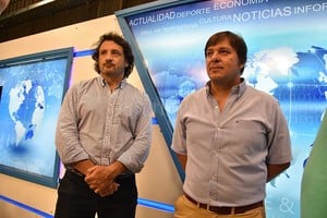 ELLITORAL_274048 |  Guillermo Di Salvatore. En Cable & Diario. Pablo Pfírter y Pablo Martegani, brindaron detalles sobre la tarea desarrollada por el Seleccionado de Seven de la Unión Santafesina de Rugby.