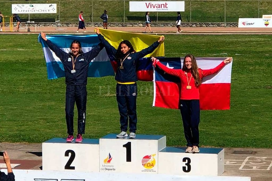 ELLITORAL_217358 |  Gentileza Prensa VyR Luciana Gómez Iriondo logró la segunda posición en el Sudamericano U18 de Cuenca.