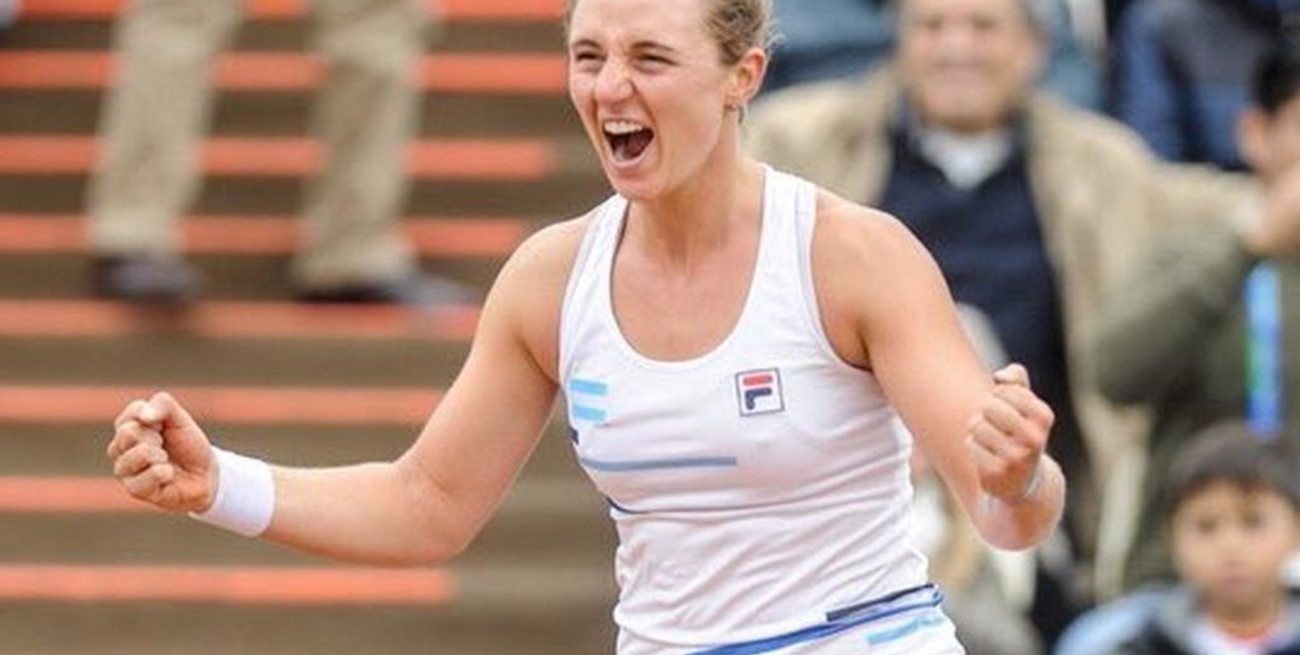 La rosarina Nadia Podoroska ganó la medalla de oro en tenis