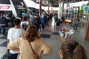El Diario Las filas recorren todas las galerías de la Terminal de Ómnibus de Paraná. Lo mismo ocurre en nuestra en nuestra ciudad.