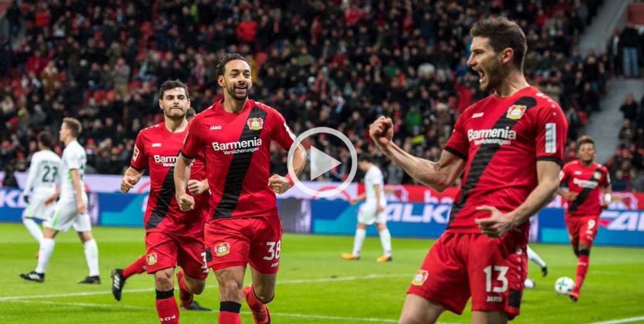 Video: Bayer Leverkusen ganó con gol de Alario