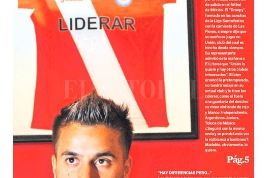 ELLITORAL_199802 |   La tapa del deportivo de El Litoral de este martes 2 de enero