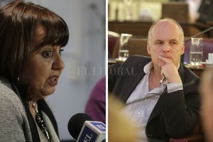 Archivo El Litoral Alicia Gutiérrez (izq.) y Jorge Henn (der.).