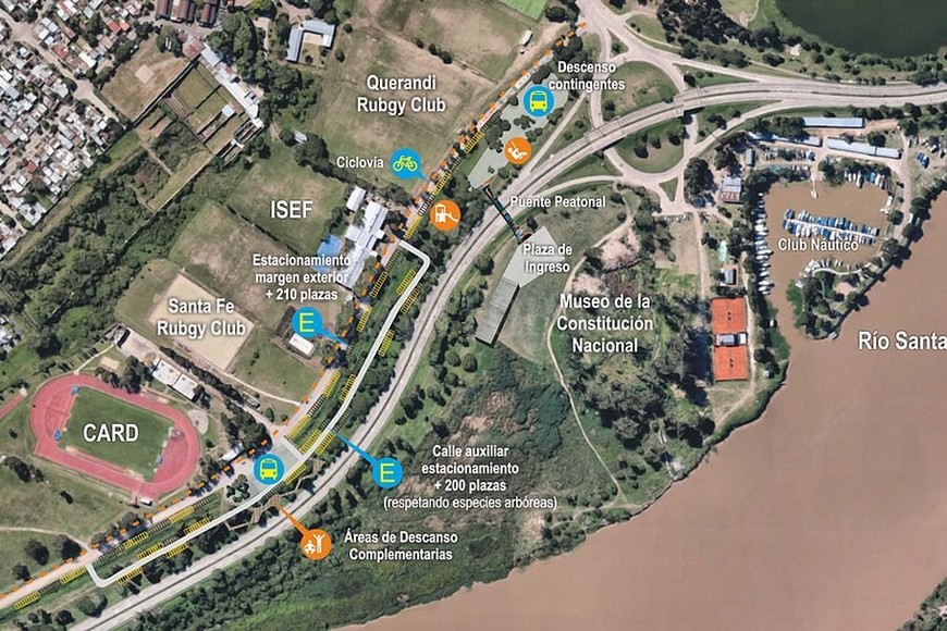 ELLITORAL_215372 |  Gentileza L. González La imagen muestra las intervenciones que se harían, de acuerdo al proyecto que hoy se discute en comisiones del Deliberativo.