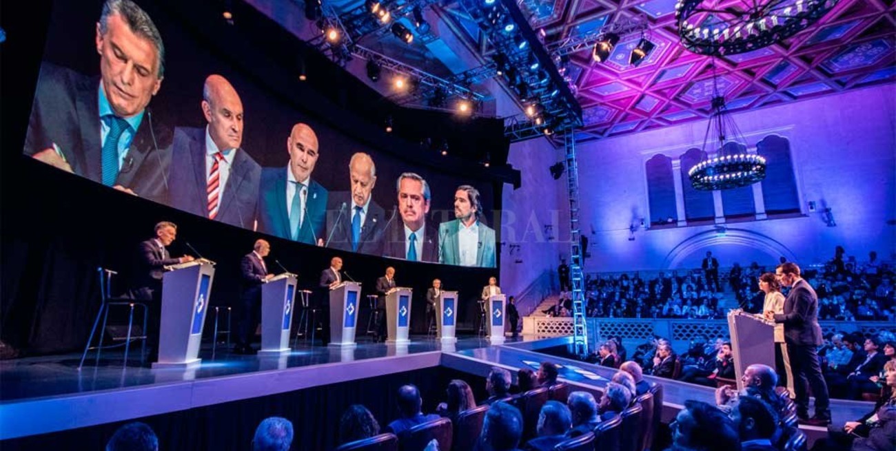 Sin demasiados cruces, se realizó el primer debate presidencial 2019