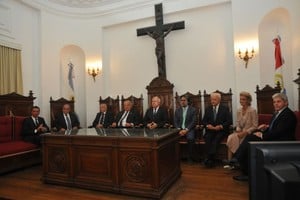 ELLITORAL_205629 |  Flavio Raina Garavano participó de la apertura del año judicial en Santa Fe. En ese marco, dialogó con El Litoral.