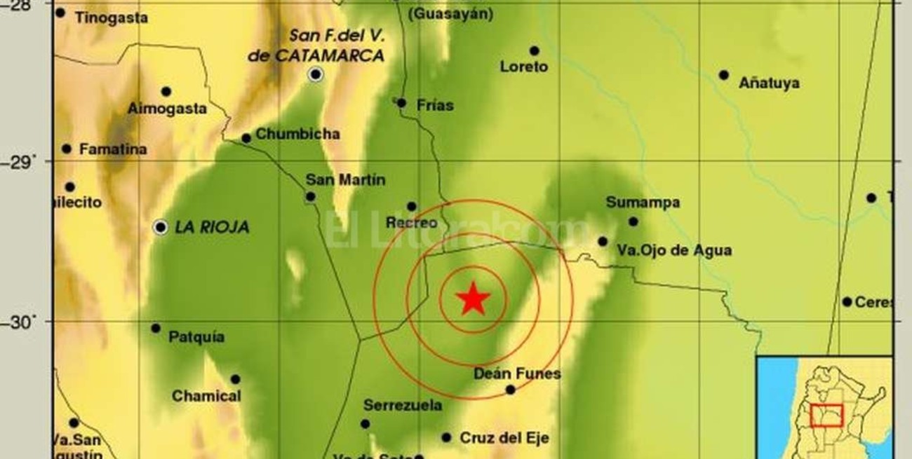 Un sismo hizo temblar a Córdoba