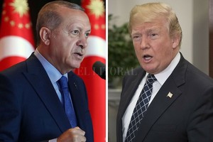 El Litoral Erdogan y Trump, los presidentes de Turquía y EEUU.