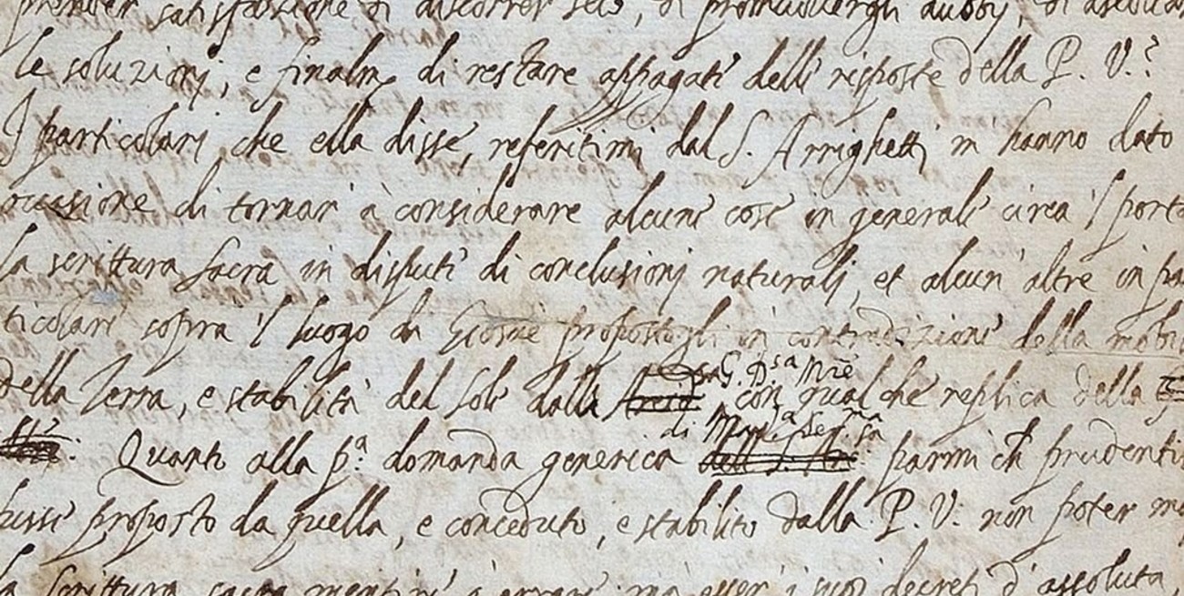 Hallaron la carta que le costó la acusación de herejía a Galileo Galilei
