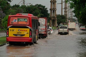ELLITORAL_229337 |  Mauricio Garín El norte de la ciudad presentaba inconvenientes por agua acumulada