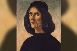 Captura digital Retrato de Michele Marullo Tarcaniota, pintado por Sandro Botticelli hacia 1491.