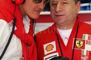 Archivo El Litoral Otros tiempos, cuando el alemán ganaba títulos para Ferrari y el francés (hoy presidente de la FIA) era el jefe de equipo.