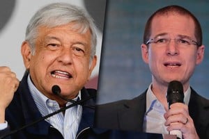 ELLITORAL_209320 |  El Popular El candidato de izquierda Andrés Manuel López Obrador y el candidato conservador Ricardo Anaya.