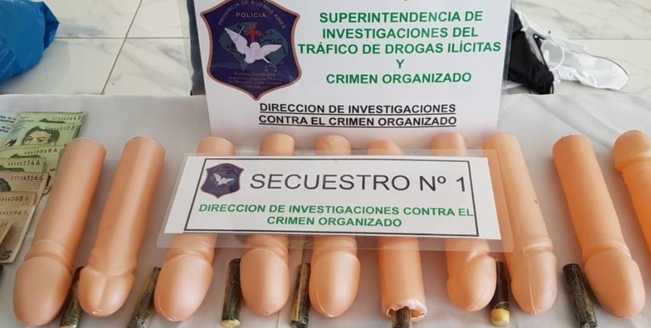 Cayó una banda narco de peruanos que escondía cocaína en penes de cotillón