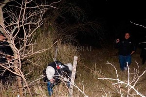 ELLITORAL_220798 |  Gentileza Personal de la PDI trabajó en los rastrillajes que se realizaron en la zona donde encontraron los restos óseos