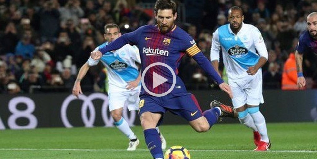 El Barcelona goleó pero sin goles de Messi, que erró un penal