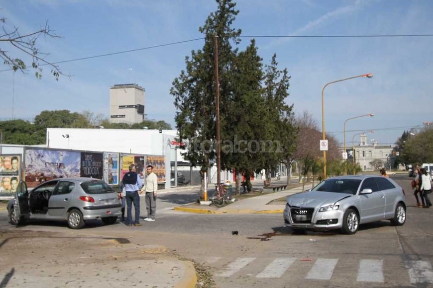ELLITORAL_164083 |  Pablo Aguirre El julio, dos autos protagonizaron un choque