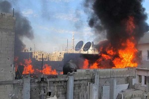 EFE Bombardeos en la ciudad de Homs.