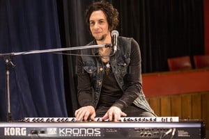 ELLITORAL_183494 |  Gentileza Federico Ferreyra Jose , como lo llaman los amigos, durante la filmación en el Centro Cultural Provincial  Paco Urondo