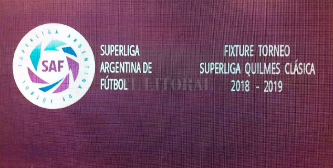 Mirá el fixture completo de la Superliga Argentina