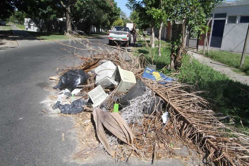 ELLITORAL_202626 |  Guillermo Di Salvatore Sucios. Por más que haya cestos y horarios específicos para sacar los residuos, se observa con frecuencia basura desparramada en las calles de la ciudad.